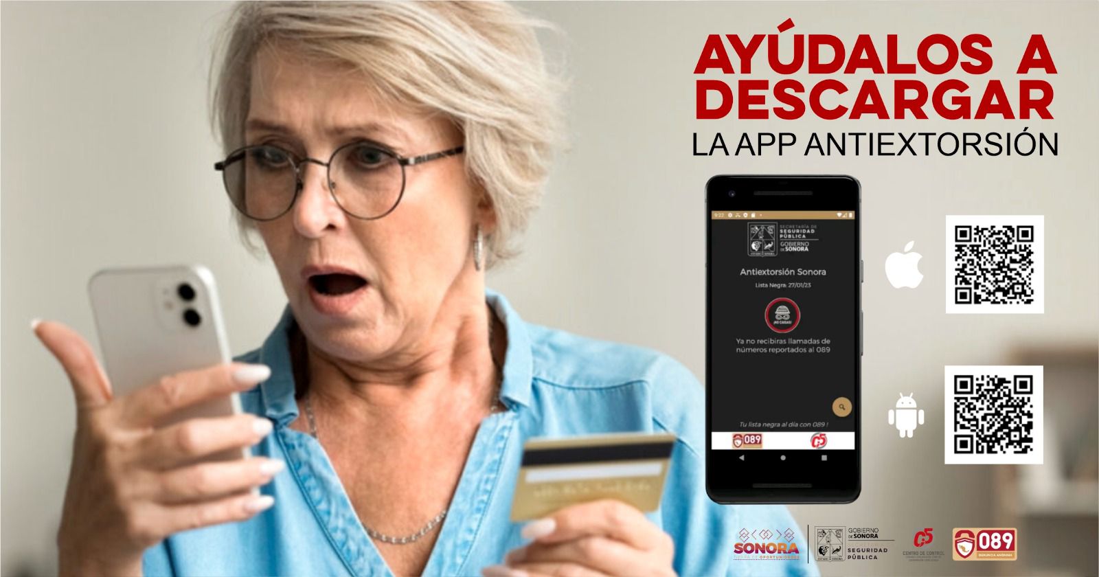 Recomiendan descargar app antiextorsión en móviles de adultos mayores