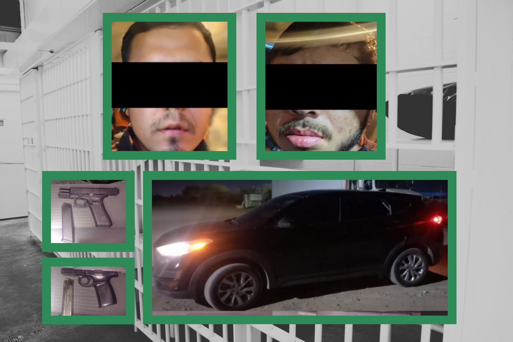 Detiene PESP a dos con armas y auto robado