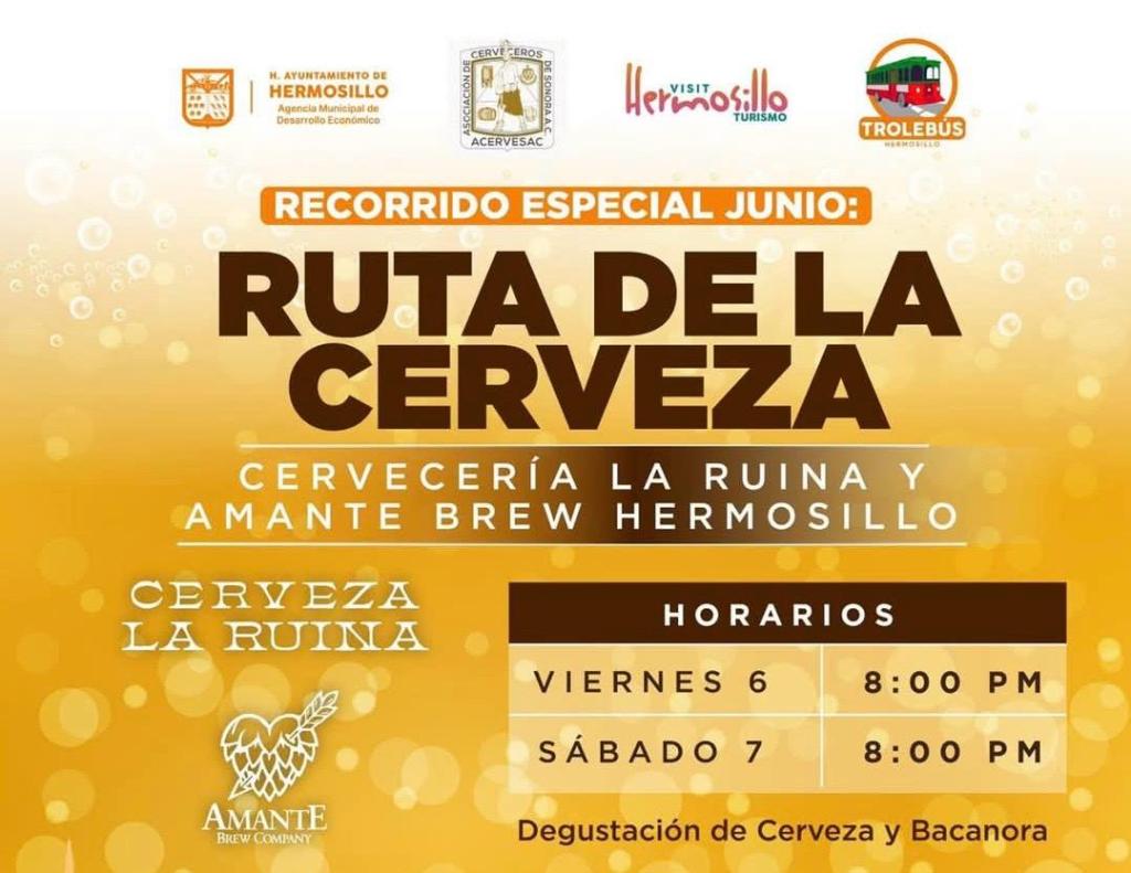 Regresa la Ruta de la Cerveza al Trolebús de&nbsp;Hermosillo