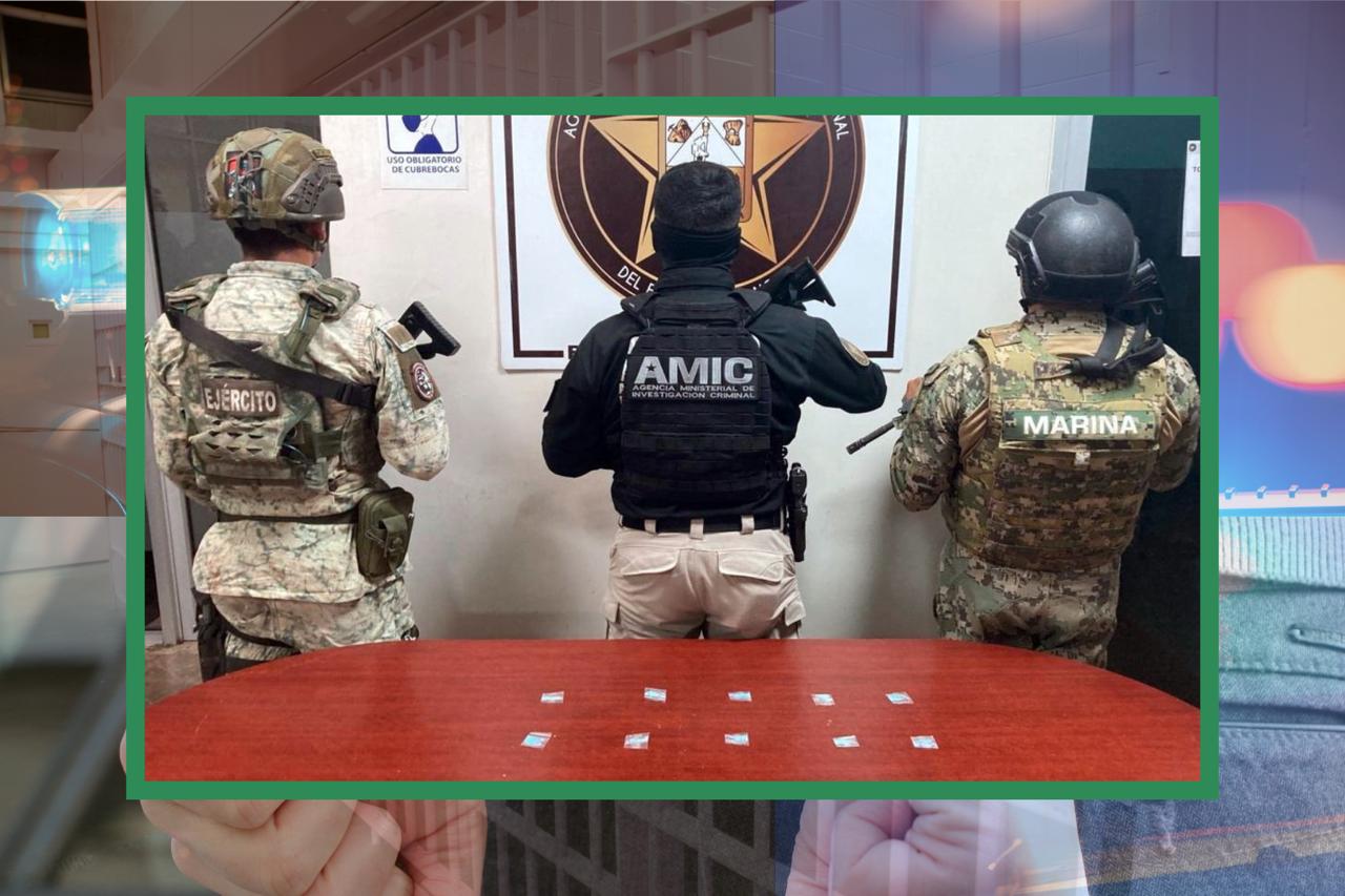 Operativo conjunto en Cajeme asegura droga cristal