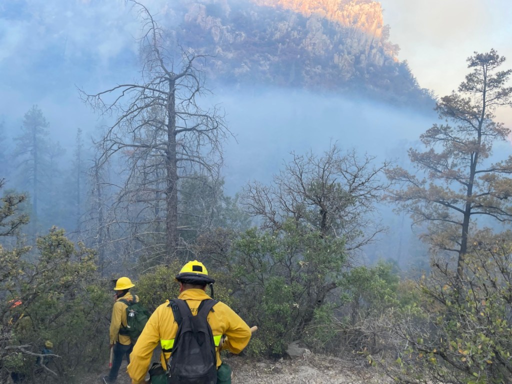 Avance significativo en control de incendio forestal en Agua&nbsp;Prieta