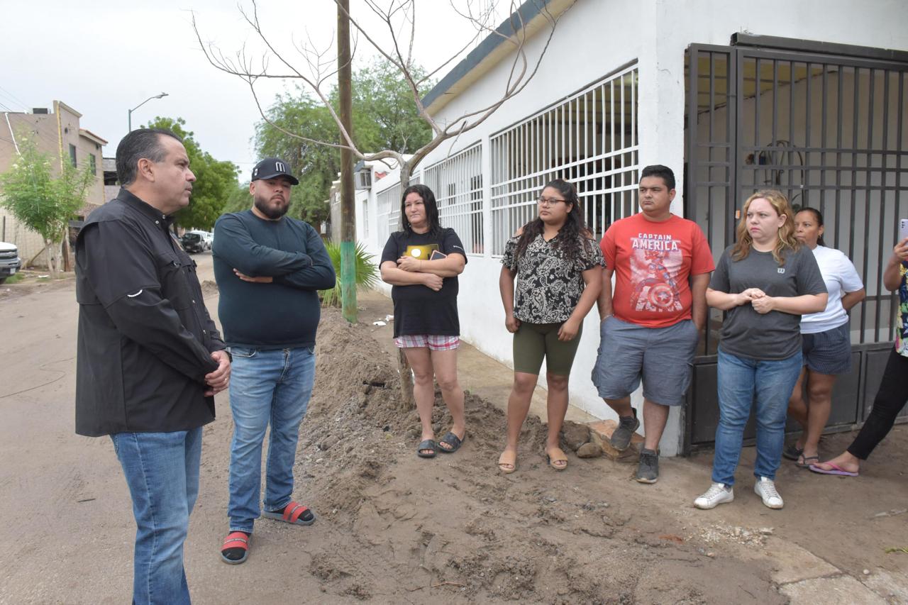 Gobierno de Hermosillo apoya a familias afectadas por lluvias