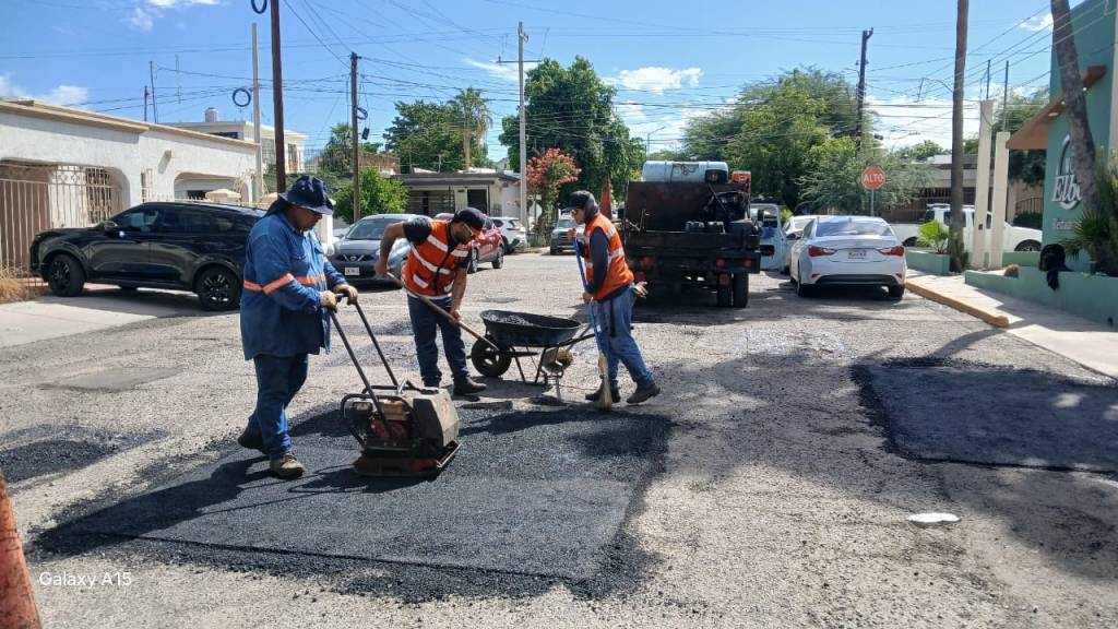 Jornadas de bacheo en 15 colonias de&nbsp;Hermosillo