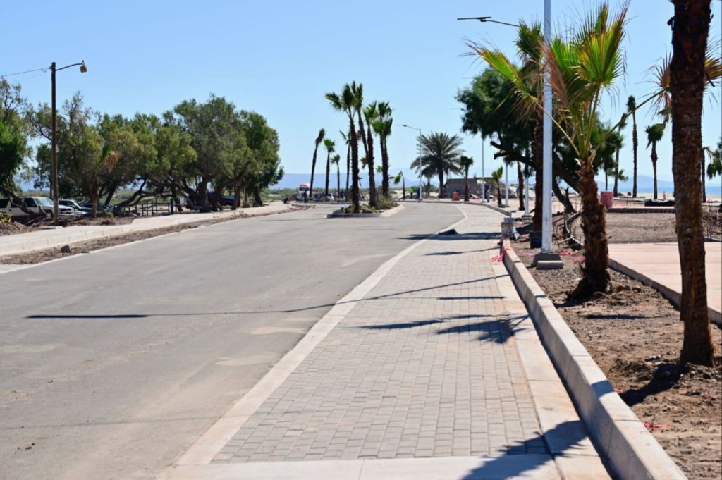 Malecón El Cochórit en Empalme alcanza 93% de avance y será entregado antes de Semana&nbsp;Santa