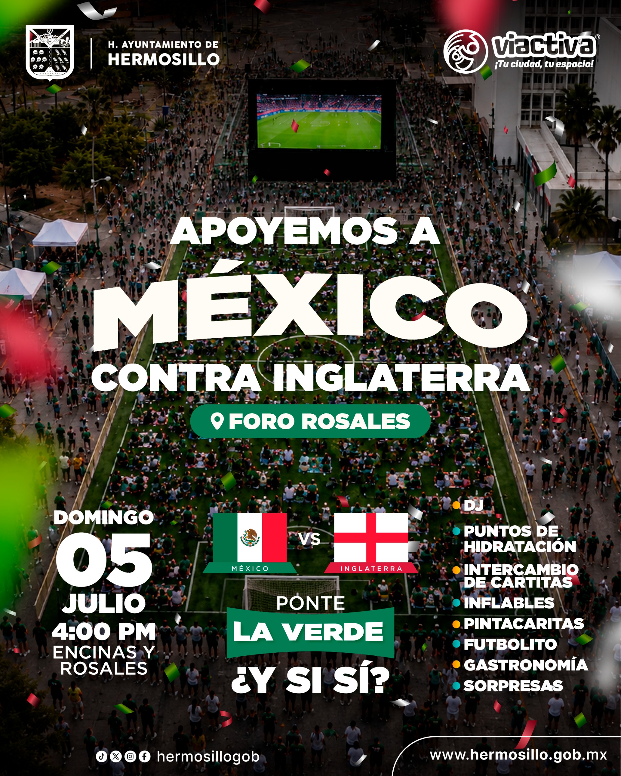 Hermosillo organiza evento familiar para apoyar a selección de fútbol